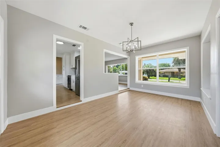 Separate dining room