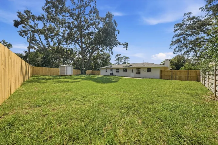 Backyard with plenty of room