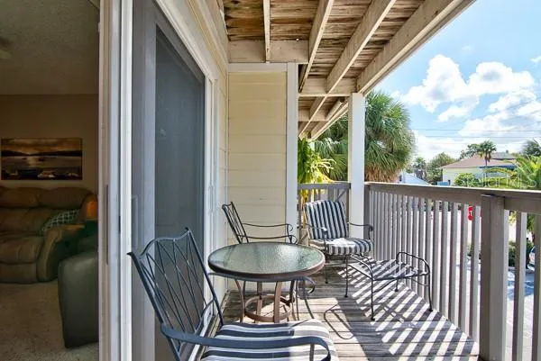 Balcony off living room