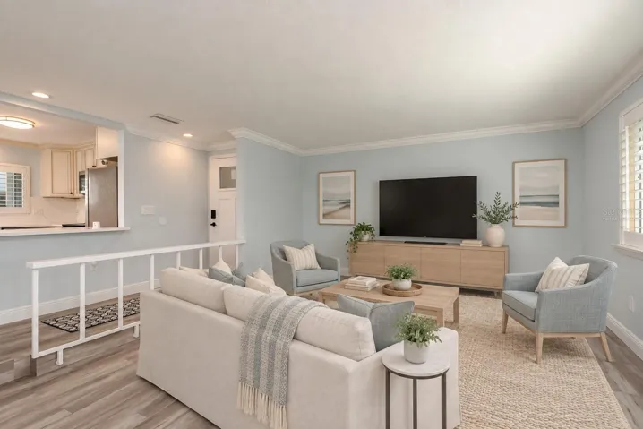 Virtually Staged Family Room