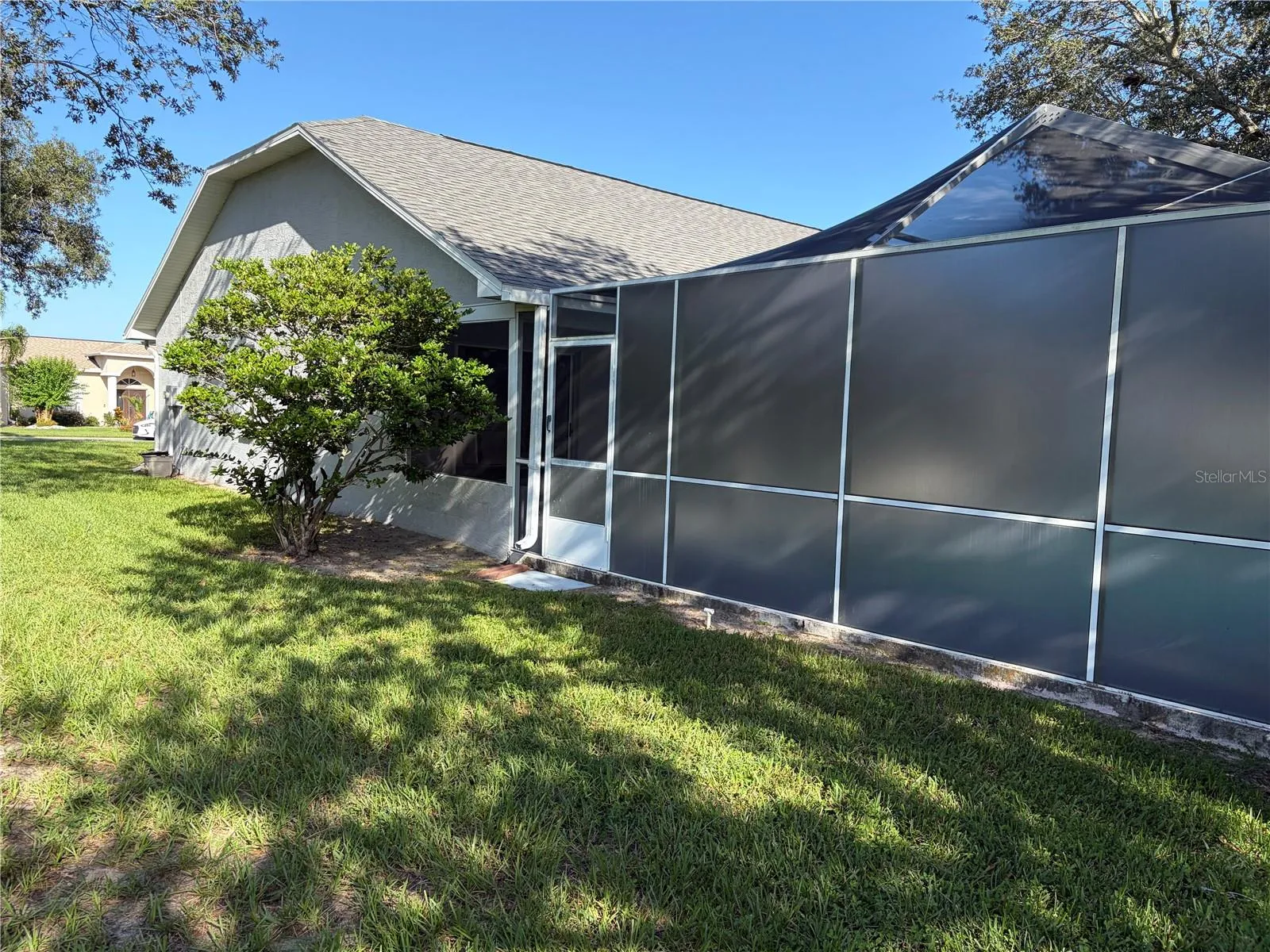 Side of Home, Screen Enclosure with Privacy Screens