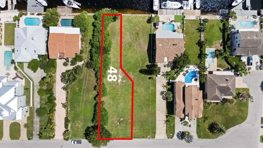 Lot 48 with 35' seawall
