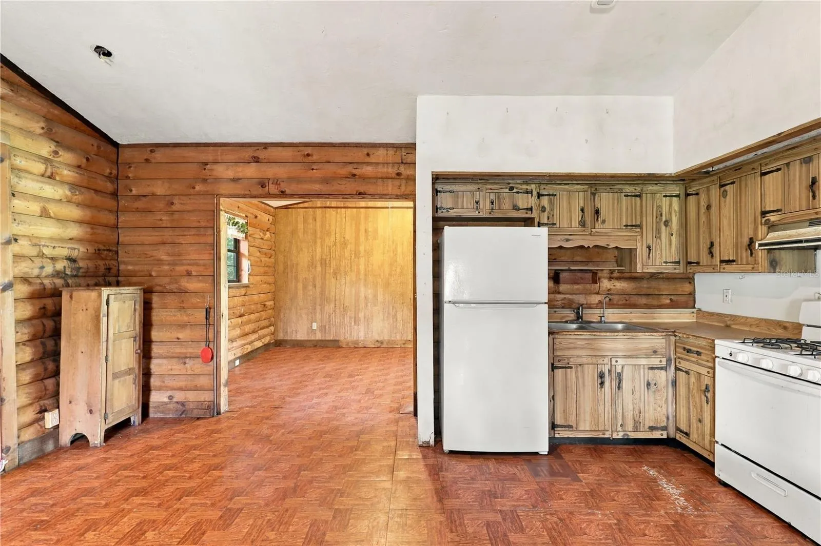 Kitchen into Living Room
