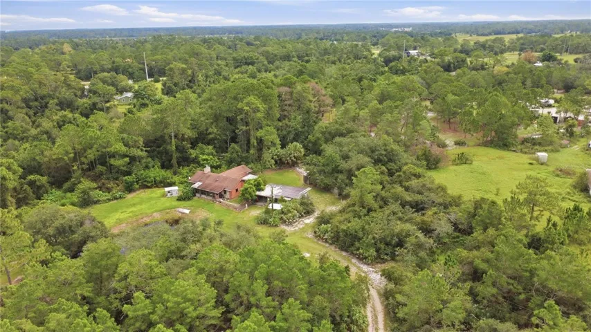 Drone Very Private Driveway