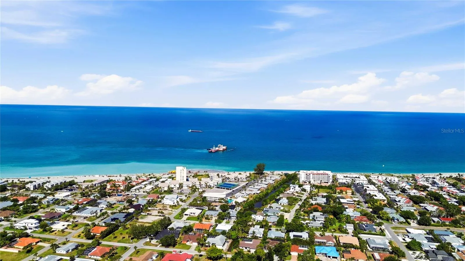 The Island of Venice is a sleepy beach town located right on the coast of the Gulf