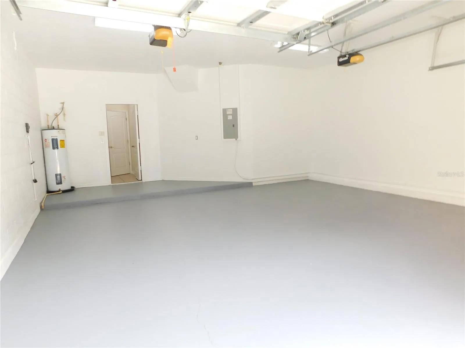 Oversized 2 car garage freshly painted