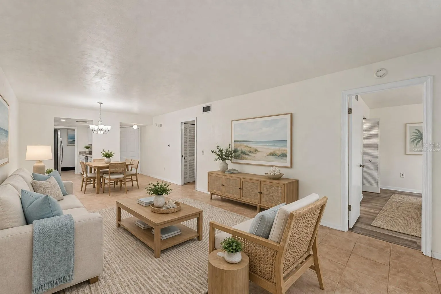 Living & Dining Room Virtually Staged
