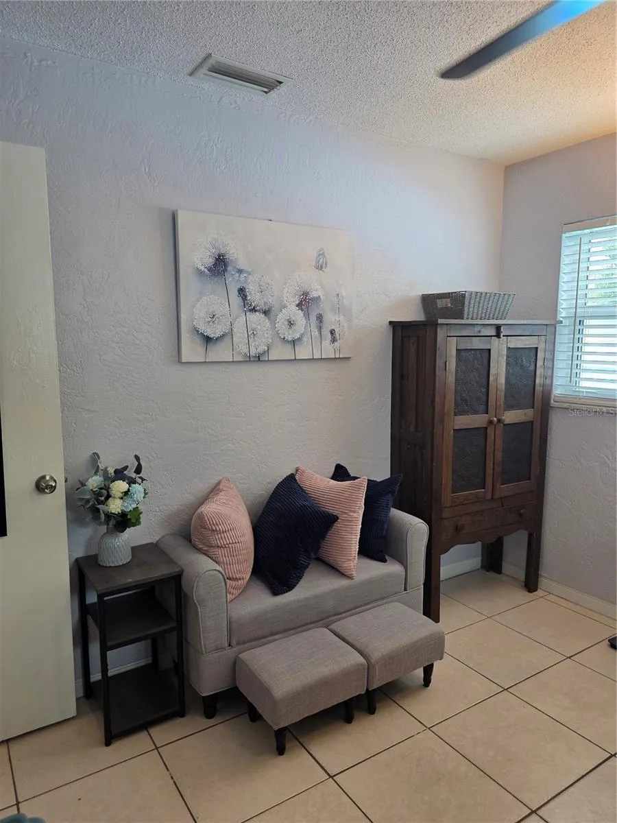 This 2nd bedroom is large enough for a queen bed or even bunk beds!