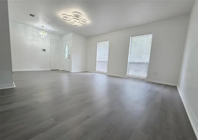 Living room facing foyer