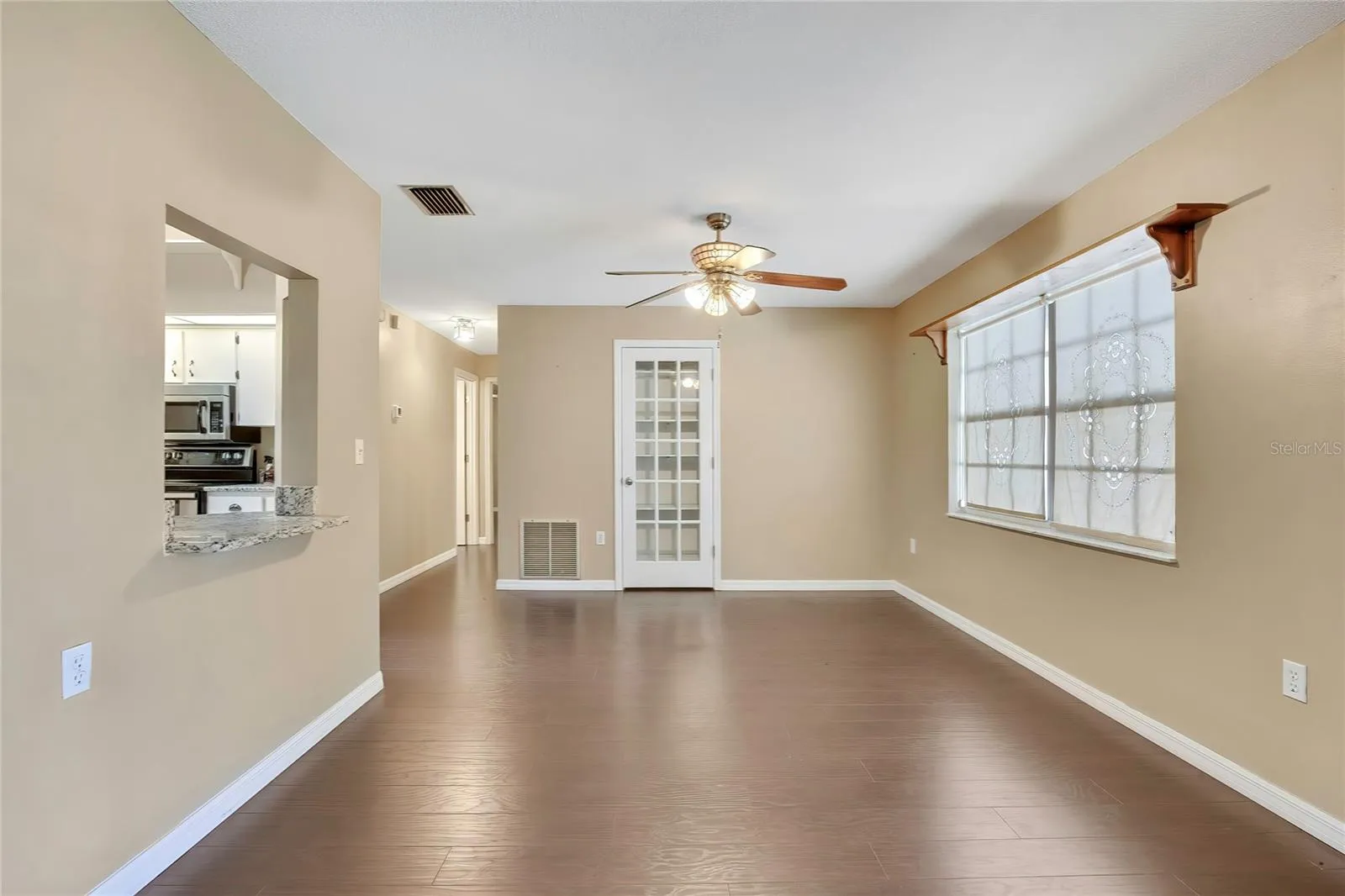 Dining or flex space adjoining the main living area