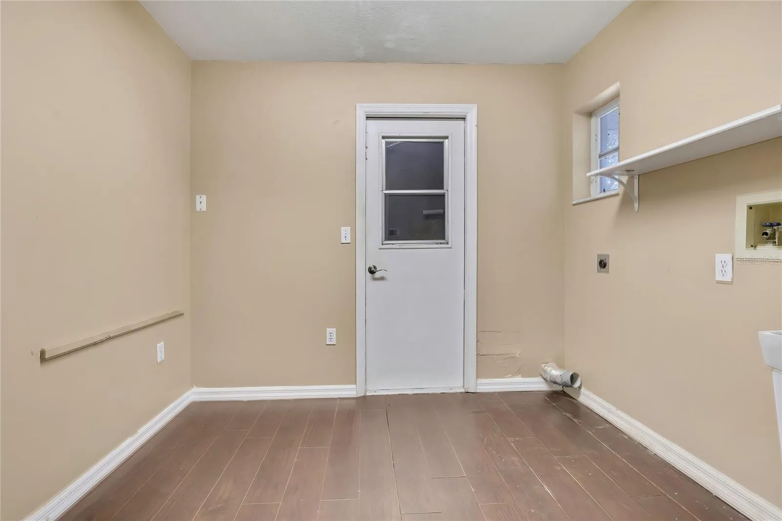 Interior laundry and utility room