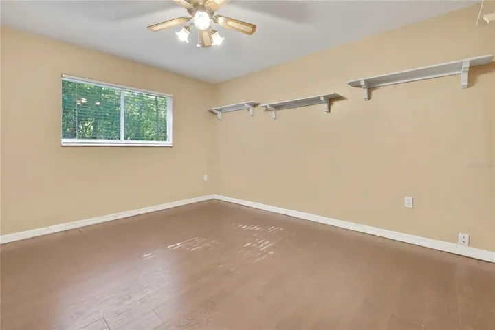 Bedroom with ample closet space