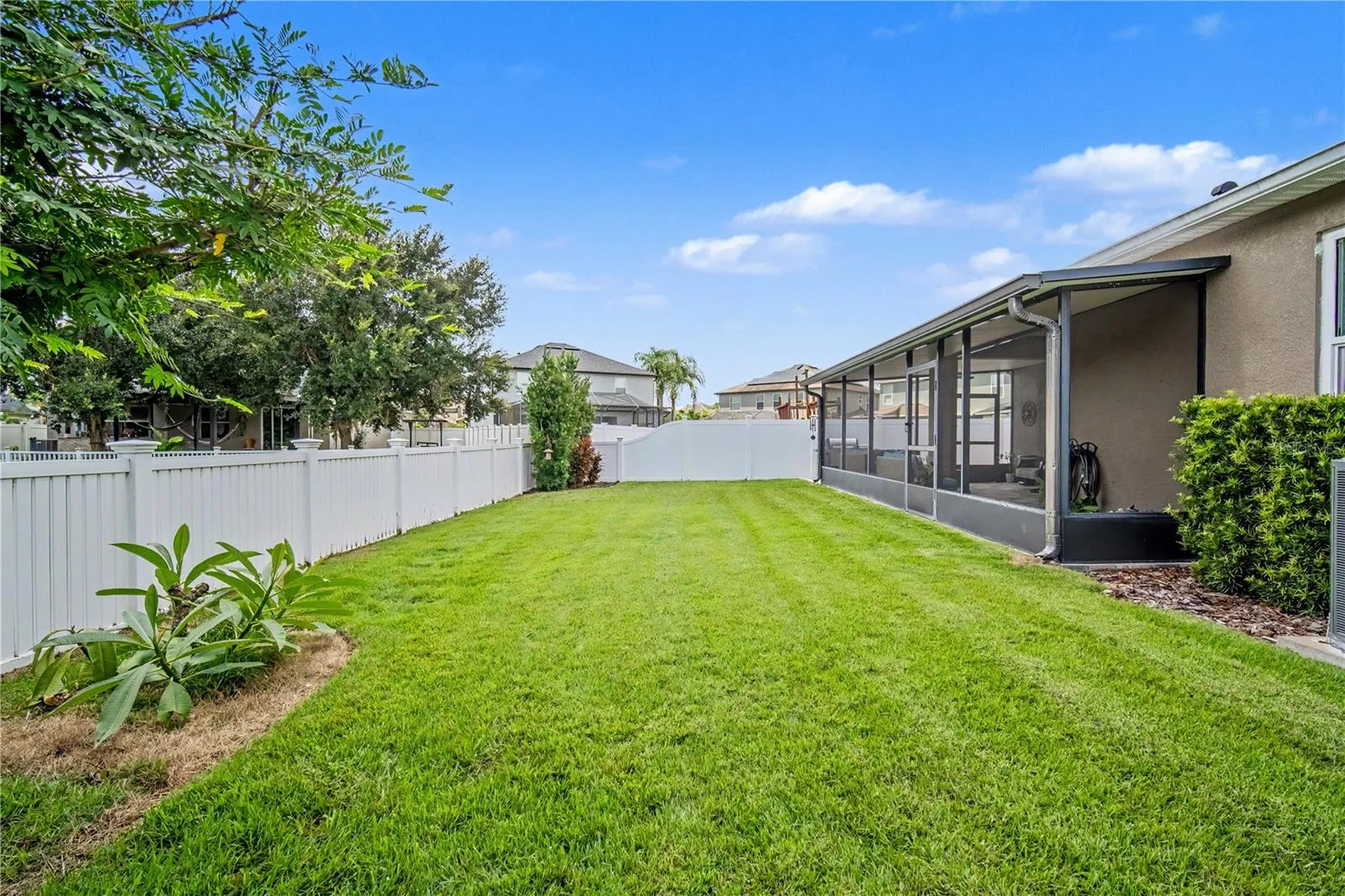 Fully Fenced Backyard Facing South