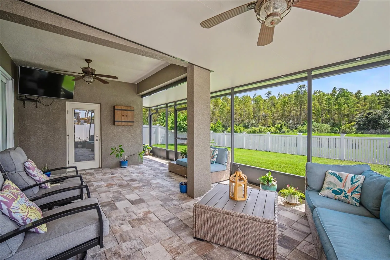Oversized Back Patio View facing Northeast