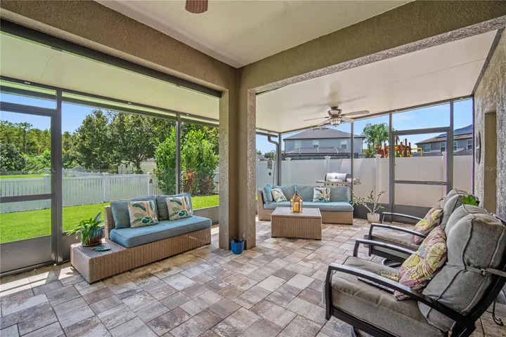 Oversized Back Patio View Facing Southeast
