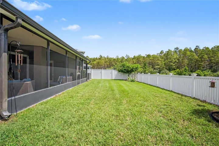 Fully Fenced Backyard Facing North