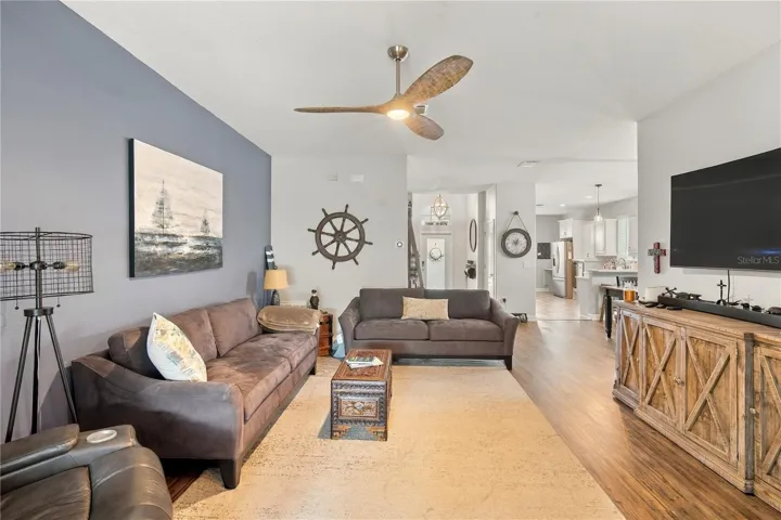 Open and Bright Living Room Facing Northwest