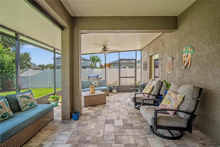 Oversized Back Patio View Facing South