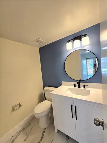 Elegant guest bathroom
