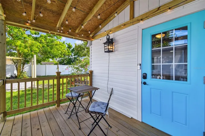Two-Story Shed Covered Porch