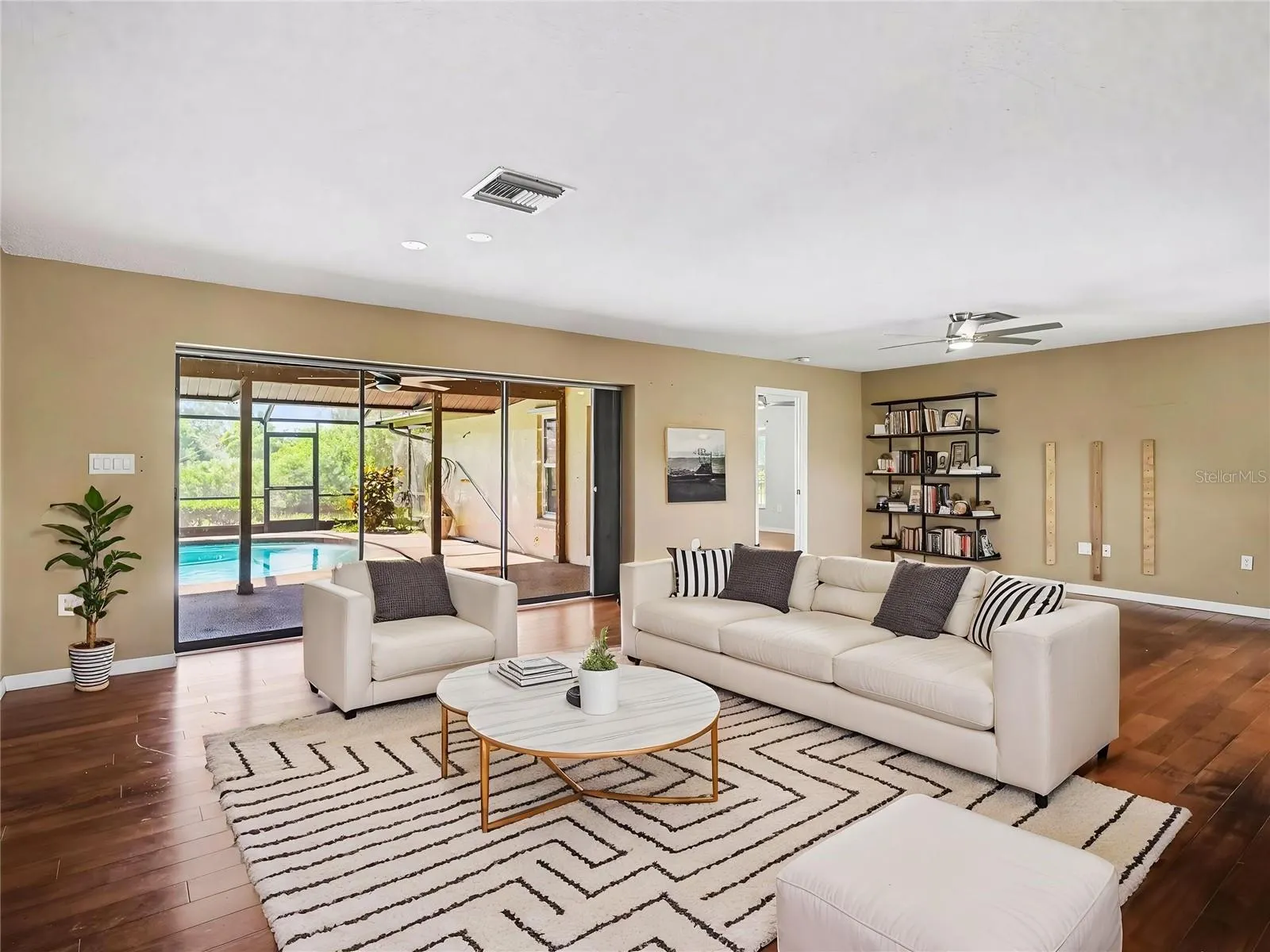 Virtually-Staged Living Room