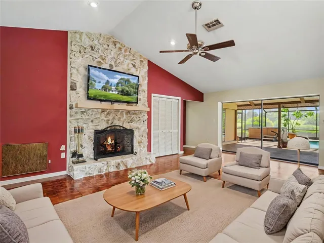 Virtually-Staged Family Room