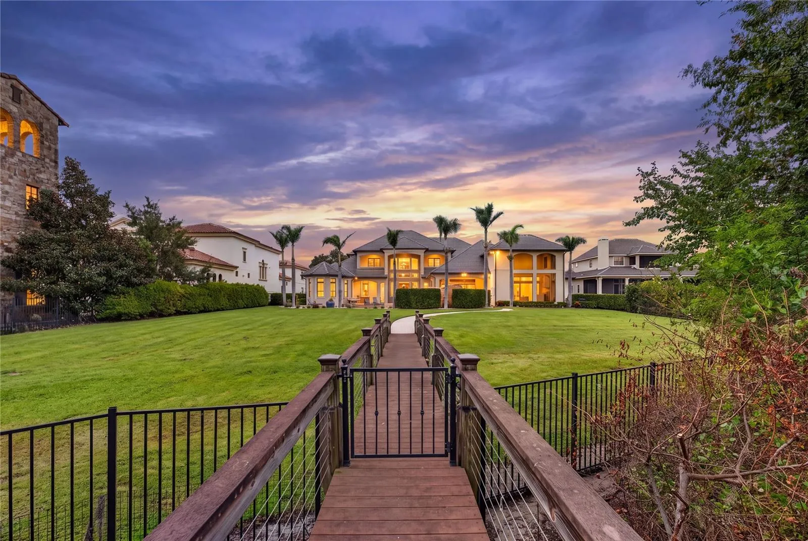 Private boardwalk to house &amp; dock.
