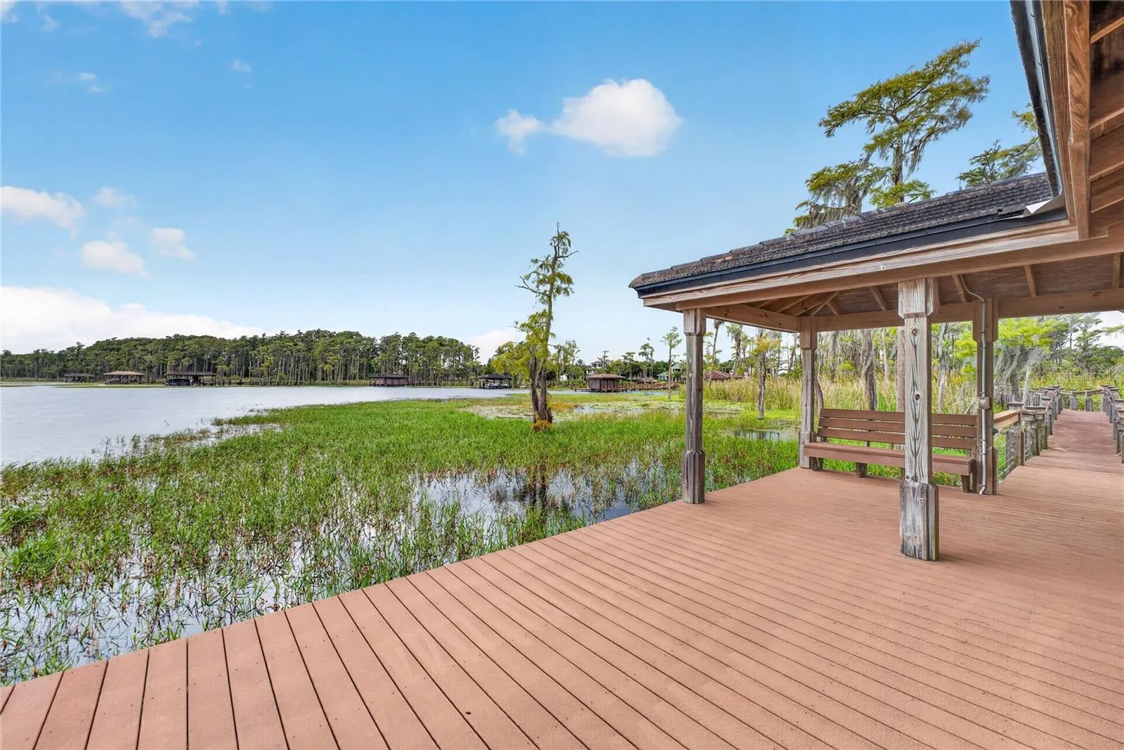 45'x24' Dock with boardwalk to home.