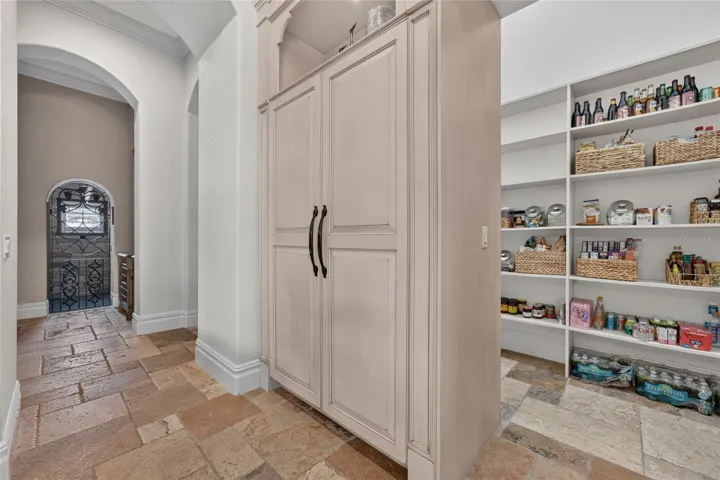 "Secret" PANTRY between built in refrigerator and built in freezer