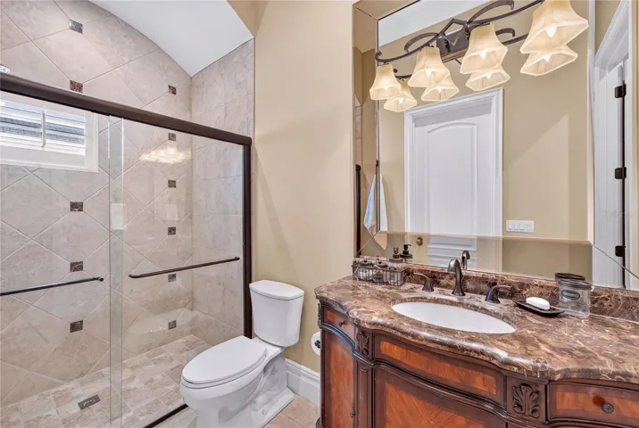 Guest suite bath.