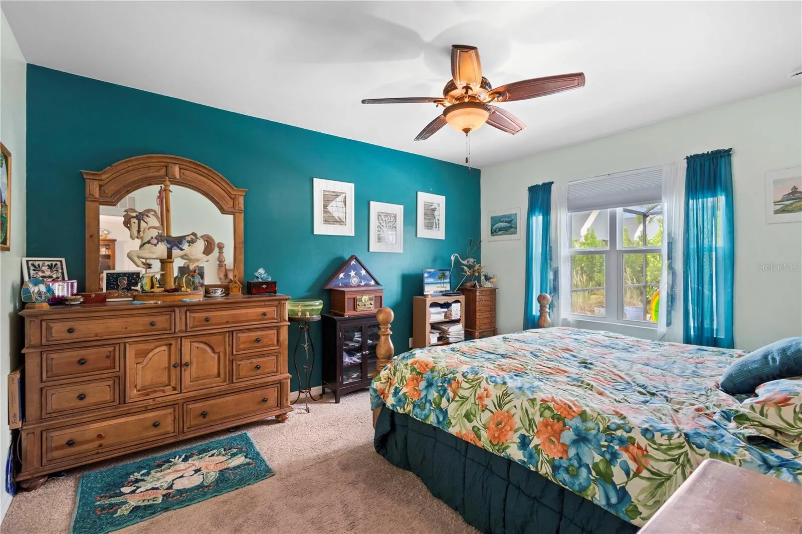 Spacious Primary Bedroom with large picture window.