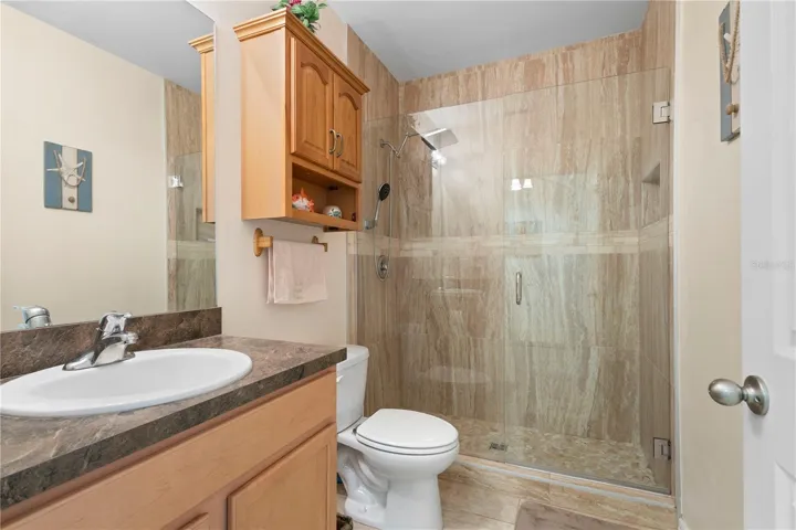 Guest bath with amazing shower.