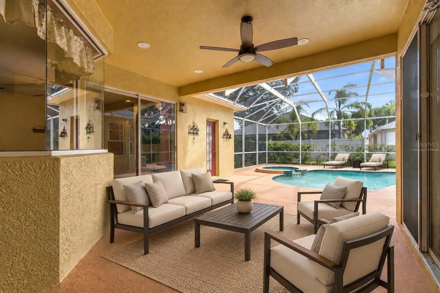 Covered Lanai    “virtually staged”