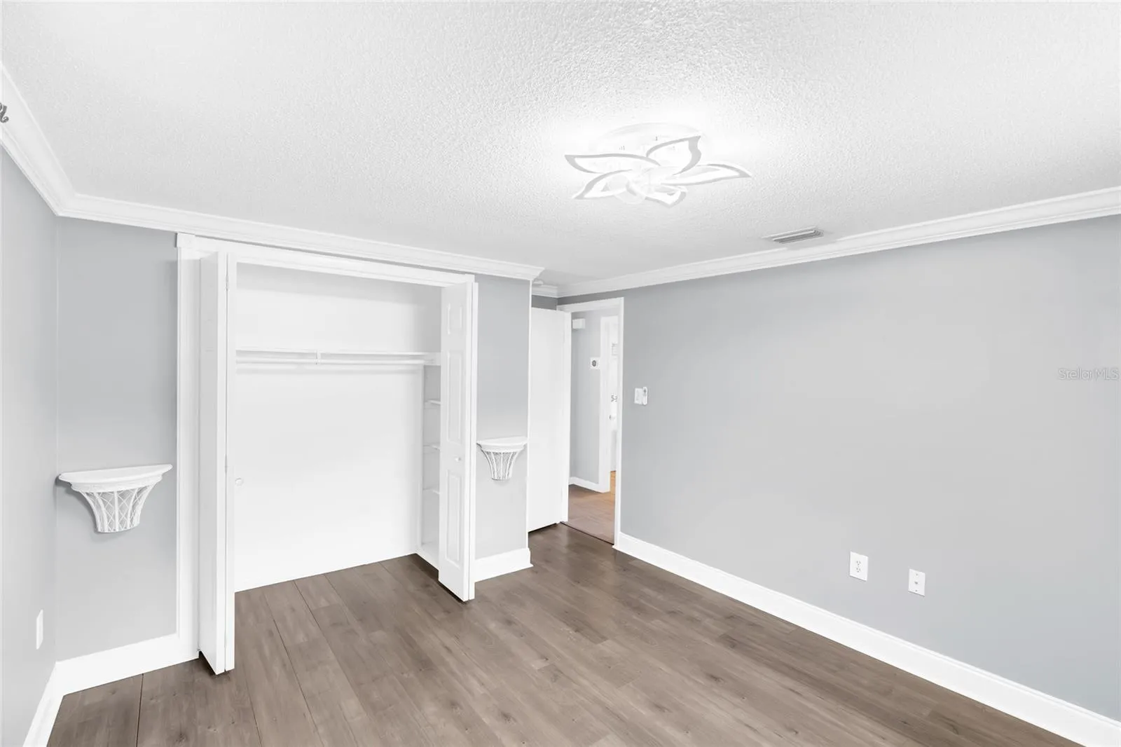 Bedroom 2 also offers a wide closet and excellent wall space, adding useful storage without sacrificing the size of the room.