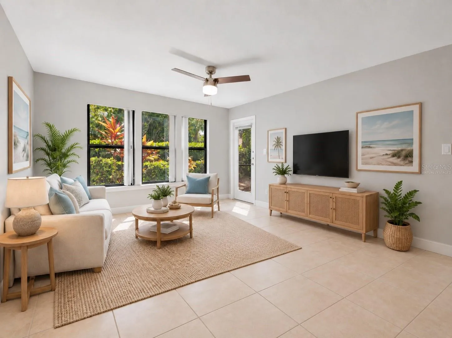 Virtually Staged Living Room