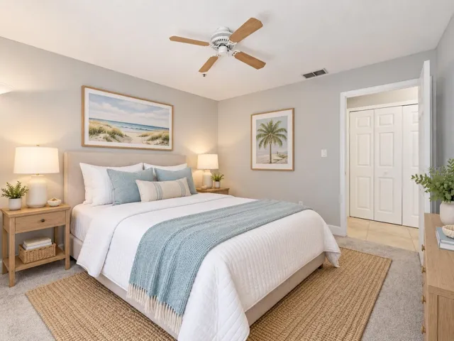 Virtually Staged Bedroom