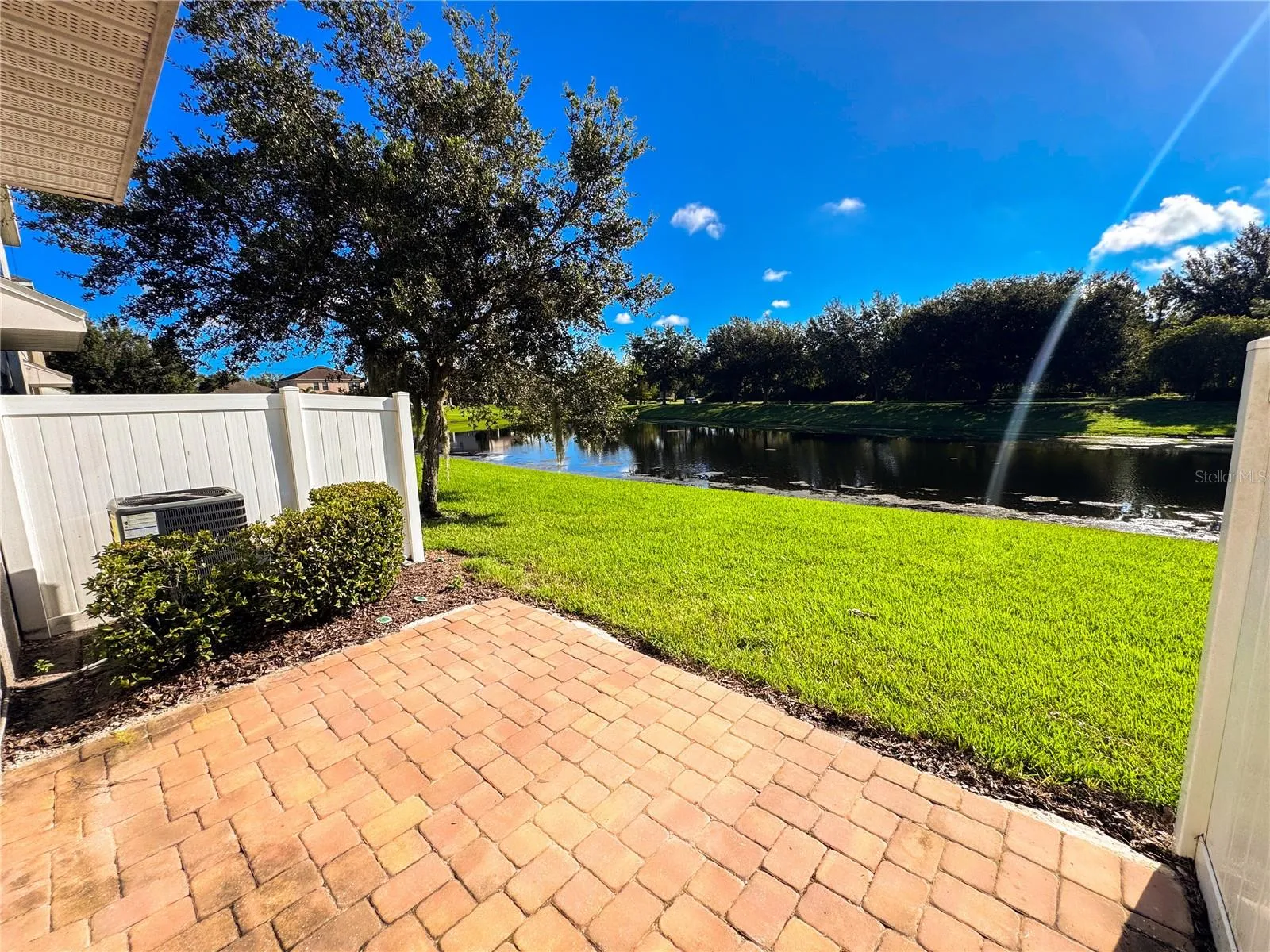 Back Patio with Pond View
