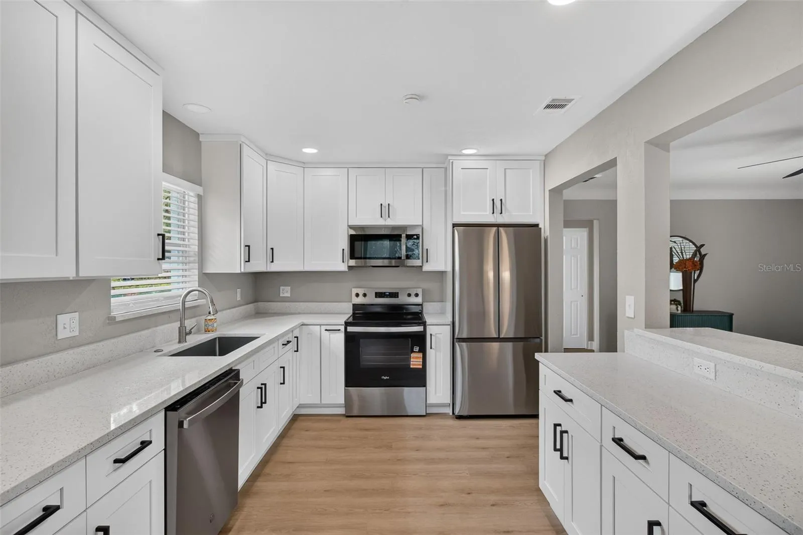 LOTS OF COUNTER SPACE AND CUPBOARDS