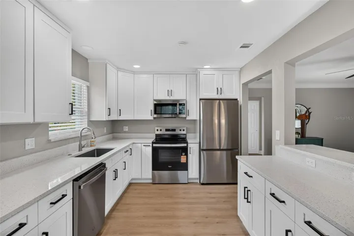 LOTS OF COUNTER SPACE AND CUPBOARDS