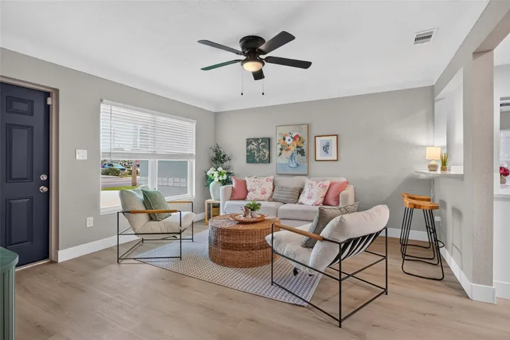 LIVING ROOM FROM KITCHEN ENTRANCE