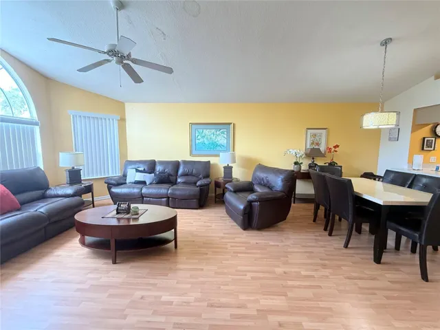 Living room/dining combo