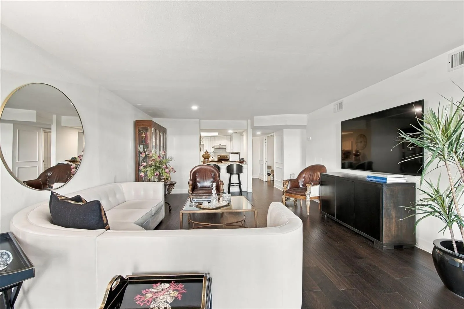 Living Area with view to Kitchen