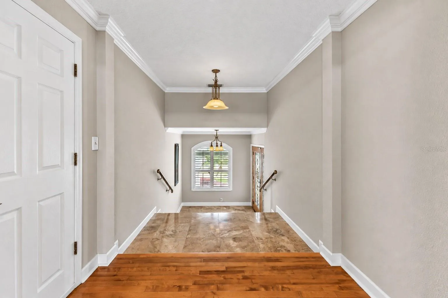 Hallway from the entry to the main living area.