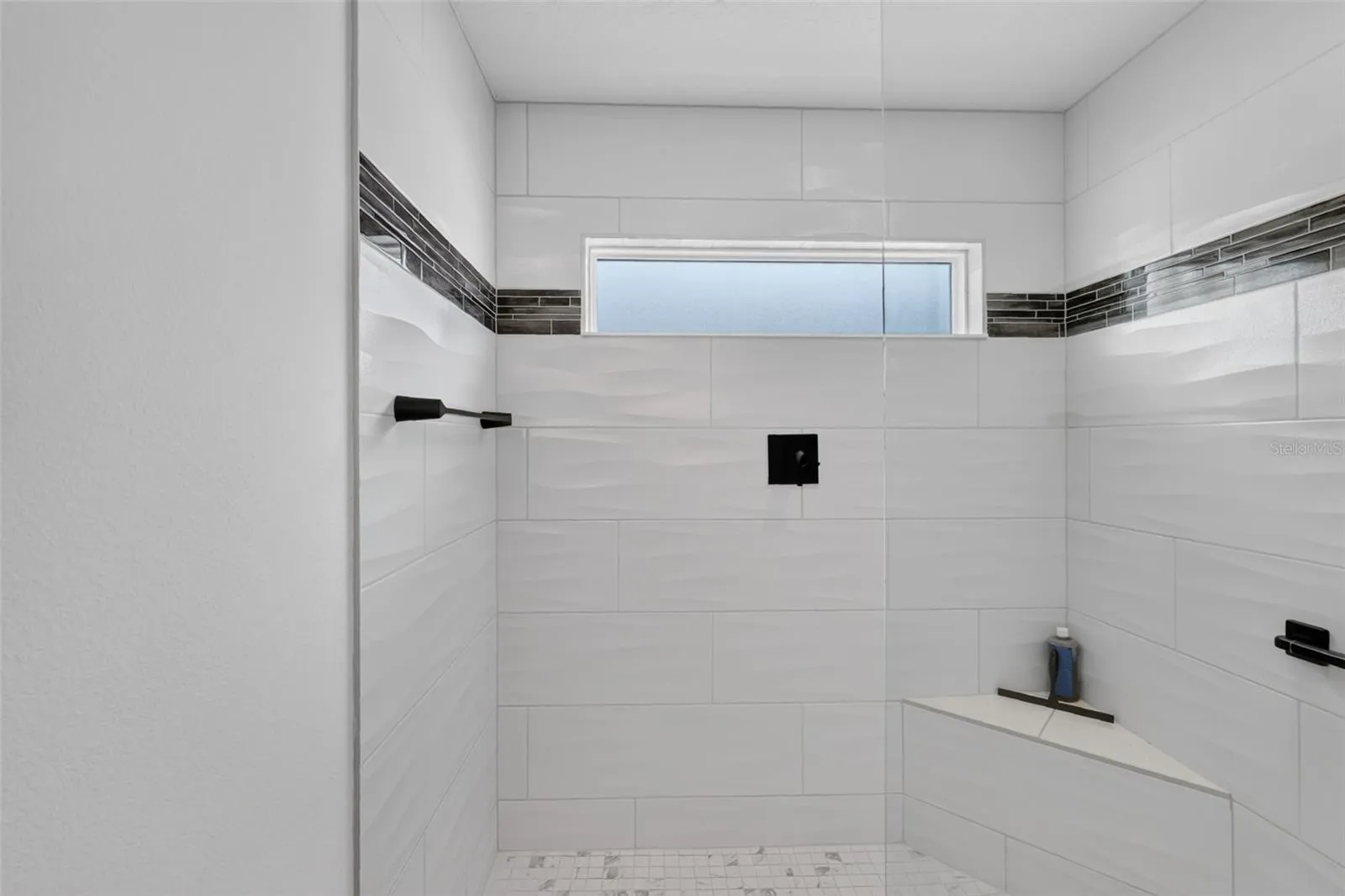 Primary tiled shower