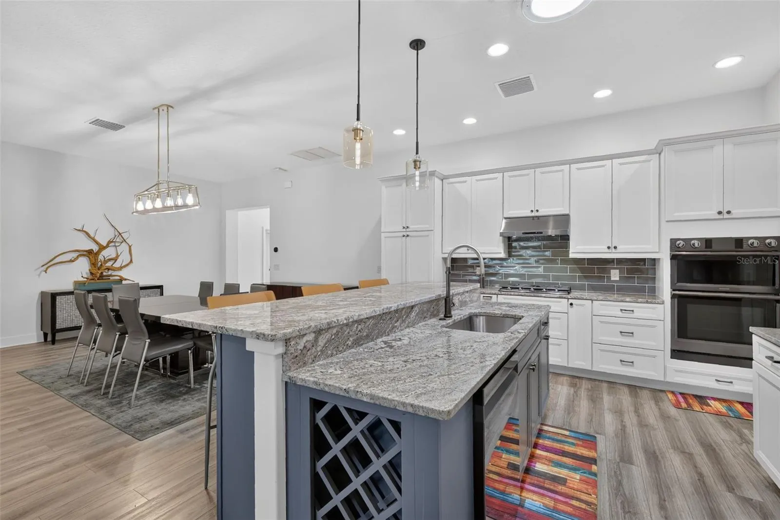 Kitchen and dining areas