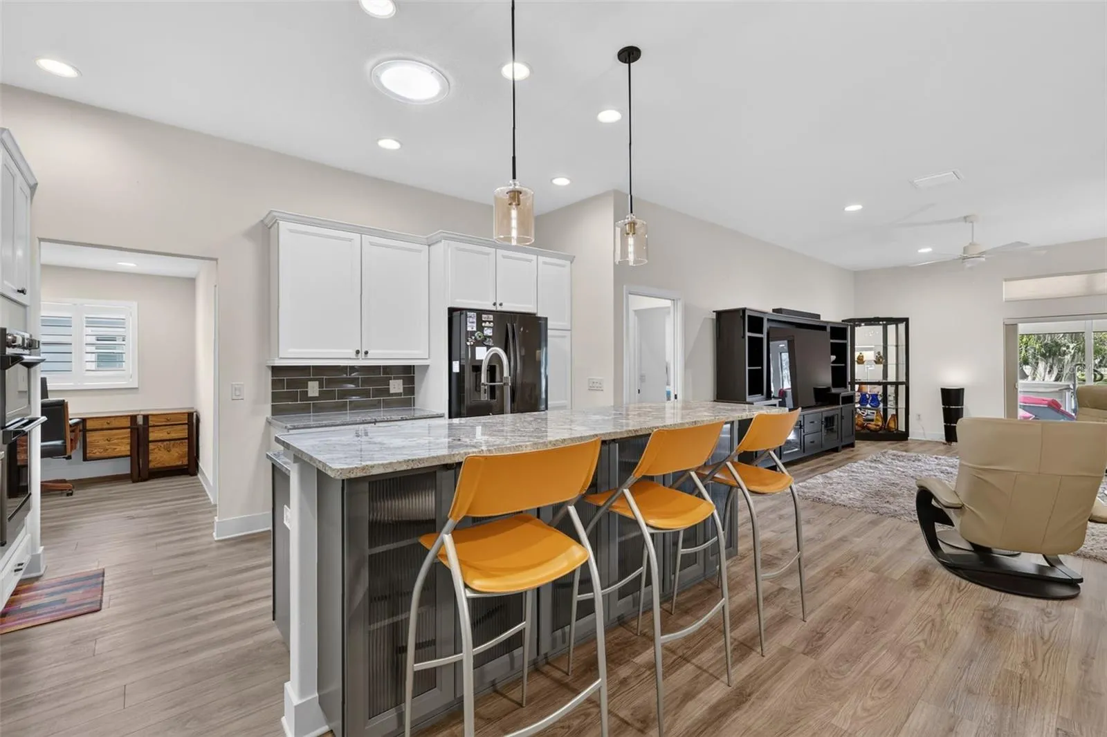 Kitchen with view to the versatile nook, ideal for additional pantry space or a home office