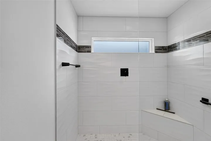 Primary tiled shower