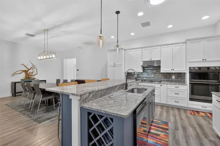 Kitchen and dining areas