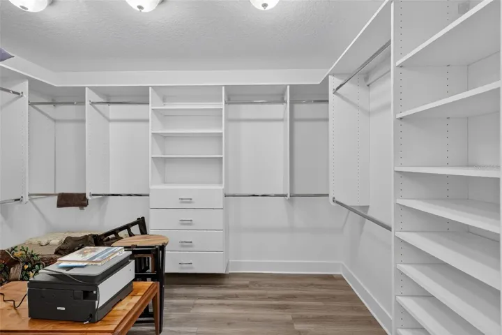 Primary walk-in closet