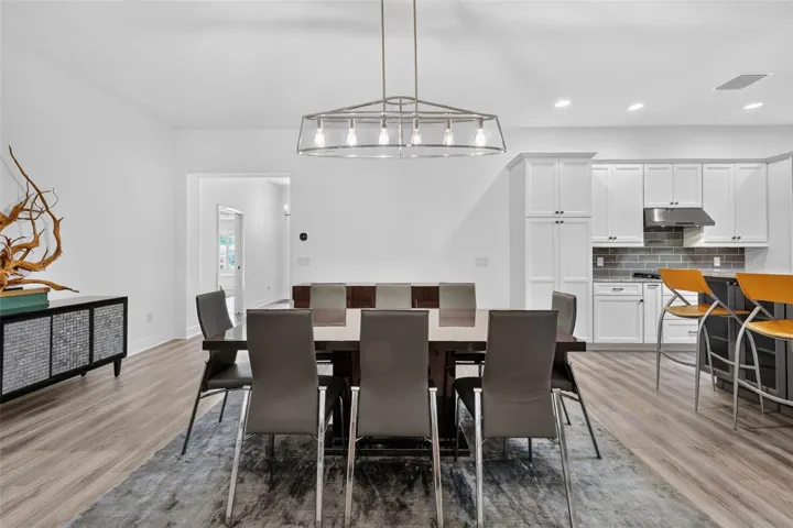 Dining room with view to front entry